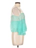 Double Zero Teal Sleeveless Blouse Size L - photo 4