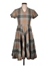 Pendleton 100% Virgin Wool Plaid Gray Casual Dress Size 10 Petite - photo 1