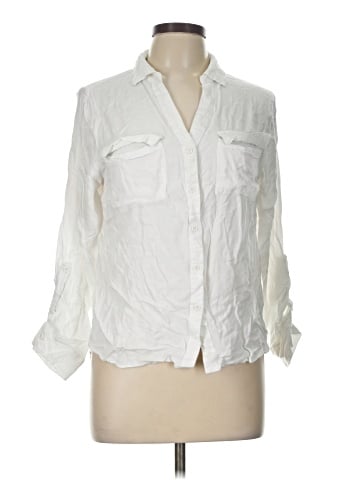 Alexander Jordan 3/4 Sleeve Button-Down Shirt (view 1)