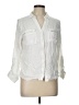 Alexander Jordan 100% Rayon White 3/4 Sleeve Button-Down Shirt Size L - photo 1