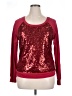 Bongo 100% Polyester Burgundy Long Sleeve Top Size XL - photo 1