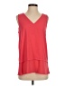 MICHAEL Michael Kors 100% Polyester Red Sleeveless Top Size S - photo 1