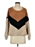Lulus Color Block Brown Pullover Sweater Size S - photo 1