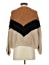 Lulus Color Block Brown Pullover Sweater Size S - photo 2