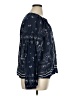 DR2 100% Cotton Blue Long Sleeve Blouse Size XL - photo 4