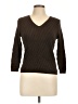 Talbots 100% Cotton Brown Pullover Sweater Size Lg Petite - photo 1