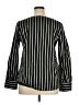 Express Stripes Black Long Sleeve Blouse Size XL - photo 2