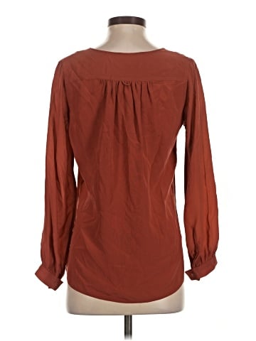 Lil Long Sleeve Silk Top (view 2)