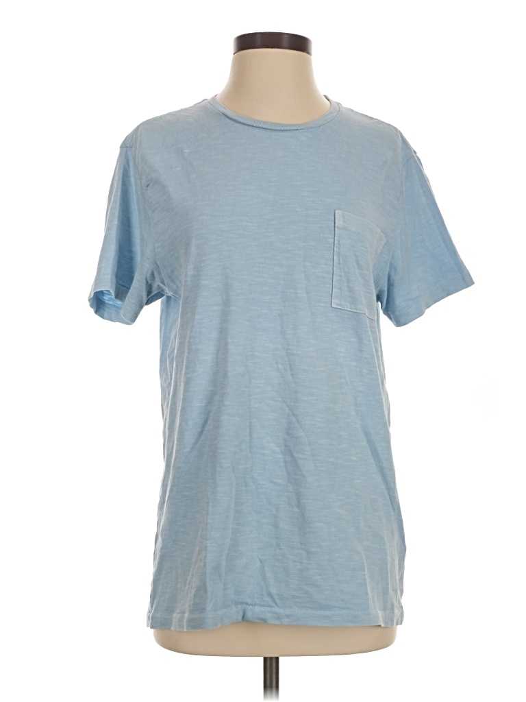 Pre-owned Jcrew Short Sleeve T-shirt In Blue
