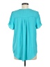 Daniel Rainn 100% Polyester Teal Short Sleeve Blouse Size M - photo 2