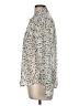 I Love H81 100% Polyester Animal Print Ivory Long Sleeve Blouse Size M - photo 5