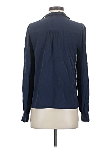 Sézane Long Sleeve Silk Top (view 2)