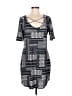 Bobbie Brooks Print Gray Casual Dress Size M - photo 1