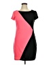 Bisou Bisou Color Block Pink Cocktail Dress Size 14 - photo 1