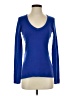 Aqua 100% Cashmere Blue Long Sleeve Top Size S - photo 1