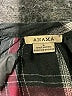Anama Plaid Black 3/4 Sleeve Blouse Size L - photo 7