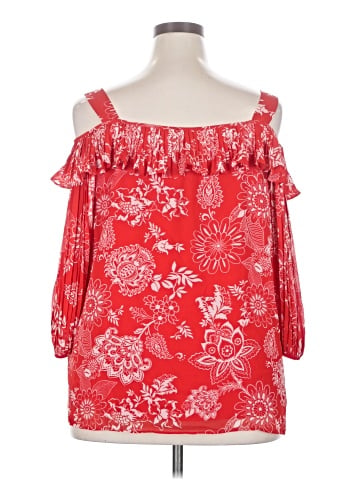 Roz & Ali 3/4 Sleeve Blouse (view 2)