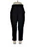 Apana Solid Black Casual Pants Size L - photo 1