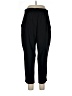 Apana Solid Black Casual Pants Size L - photo 2