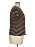 Talbots Stripes Brown Short Sleeve T-Shirt Size XL - photo 4