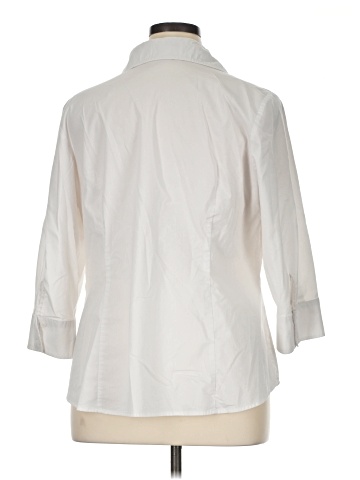 Worthington 3/4 Sleeve Button-Down Shirt (view 2)