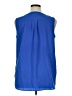 Talbots 100% Polyester Blue Sleeveless Blouse Size XL - photo 2