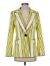 Alexis 100% Polyester Stripes Yellow Blazer Size S - photo 1