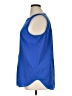 Talbots 100% Polyester Blue Sleeveless Blouse Size XL - photo 5