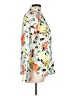 Gap 100% Cotton Floral Ivory Long Sleeve Blouse Size L - photo 4