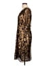 Boden 100% Polyester Metallic Gold Cocktail Dress Size 12R - photo 5