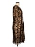 Boden 100% Polyester Metallic Gold Cocktail Dress Size 12R - photo 4