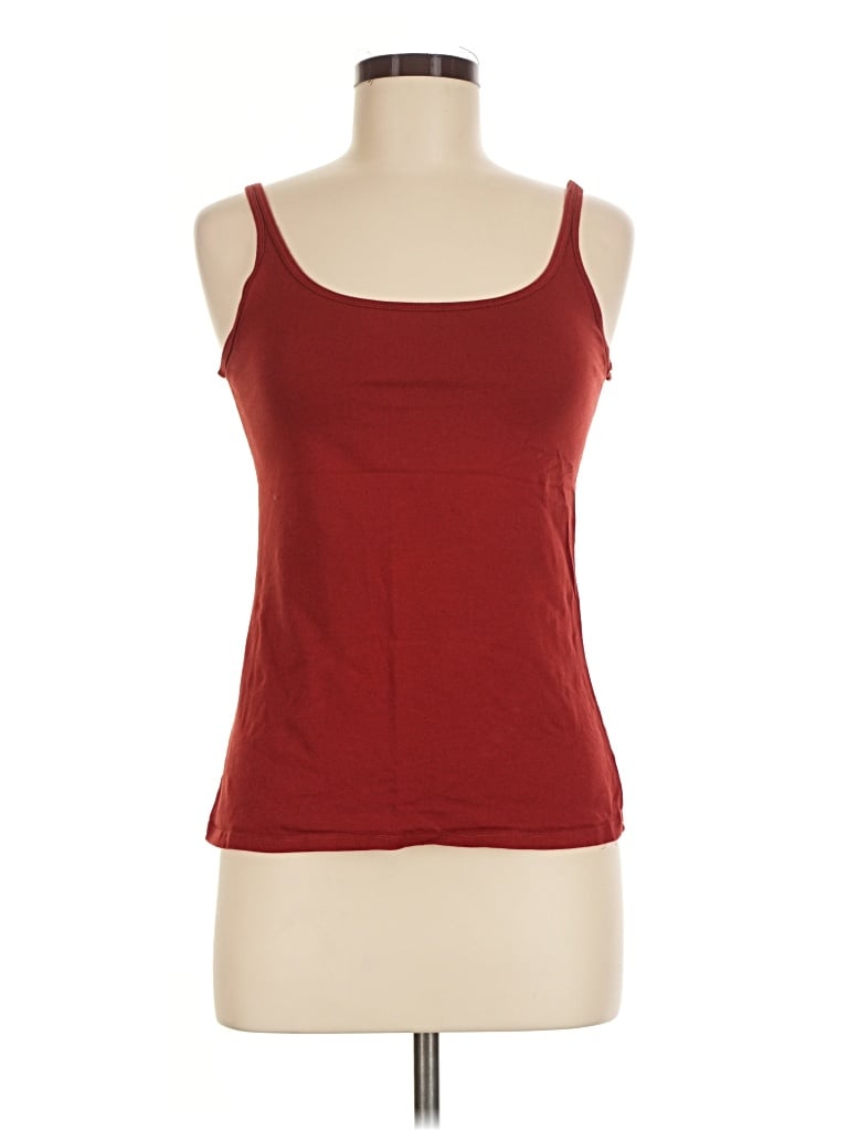 Pre-owned Ny & C Tank Top Red Strapless Neckline Tops
