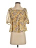 MNG 100% Polyester Yellow 3/4 Sleeve Blouse Size 2 - photo 1