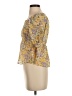 MNG 100% Polyester Yellow 3/4 Sleeve Blouse Size 2 - photo 5