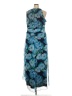 Betsy & Adam Floral Tropical Blue Cocktail Dress Size 22w - photo 2