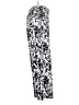 Three Dots Print Silver Black Casual Pants Size S - photo 4