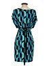 En Focus Studio Print Teal Cocktail Dress Size 4 - photo 2