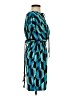 En Focus Studio Print Teal Cocktail Dress Size 4 - photo 4