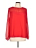 Apt. 9 100% Polyester Red Long Sleeve Blouse Size L - photo 1
