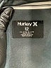 Hurley 100% Polyester Gray Track Jacket Size 10 - 12 - photo 3