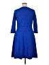 Lands' End Solid Blue Casual Dress Size L - photo 2