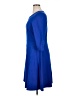Lands' End Solid Blue Casual Dress Size L - photo 5