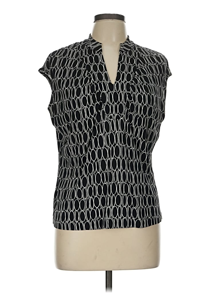 Pre-owned Talbots Sleeveless Blouse In Black