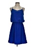 Express Solid Blue Casual Dress Size S - photo 1