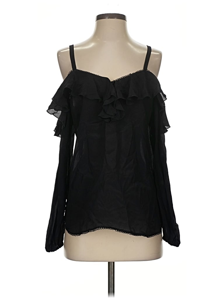 Pre-owned Karina Grimaldi Sleeveless Blouse In Black