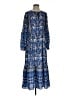 J. McLaughlin Paisley Blue Casual Dress Size S - photo 1