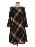 JH Plaid Black Brown Casual Dress Size S - photo 1