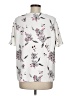 Alfani 100% Polyester Ivory Short Sleeve Blouse Size M - photo 2