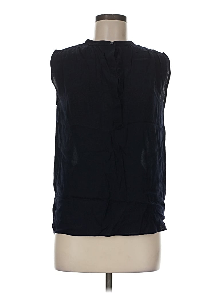 Pre-owned Unbranded Sleeveless Blouse In Black