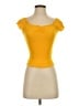 Guess Yellow Short Sleeve Top Size S - photo 1